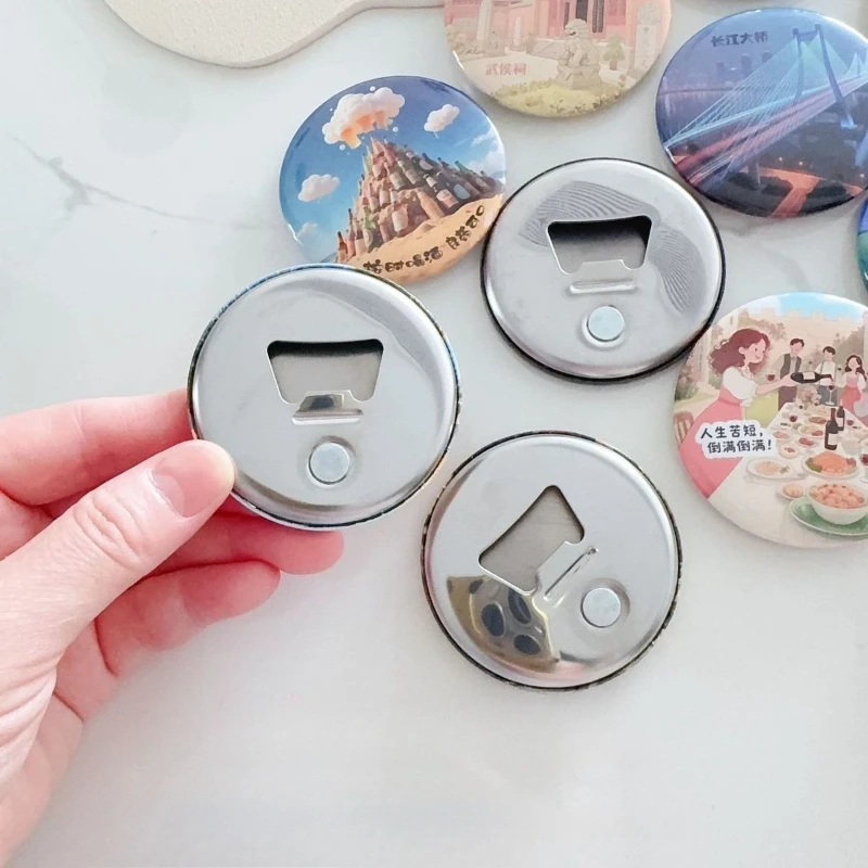 

1Pcs 5.8 cm Custom Magnet Bottle Opener Personalized Fridge Magnets Gifts for Friends Wholesale