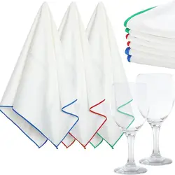 Strong Water Absorption Red Wine Glasses Wiping Cloth Microfiber Without Leaving Any Marks Cleaning Cloths Kitchen Accessories