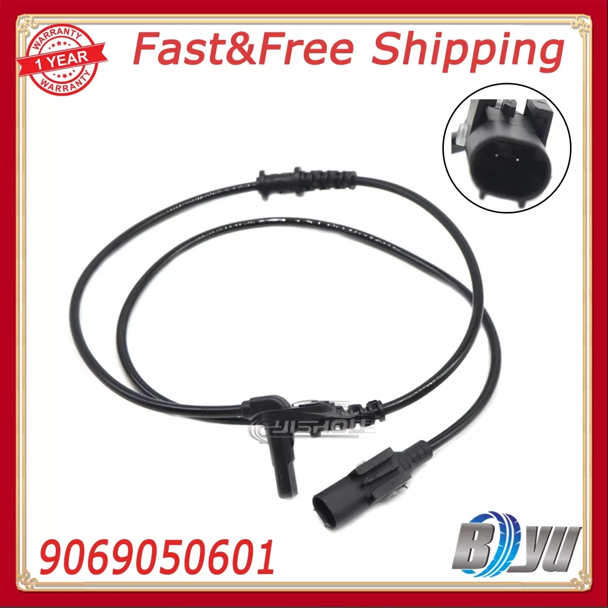 

Car Front Left Right ABS Wheel Speed Sensor 9069050601 For Freightliner Sprinter 2500 3500 2010-2018