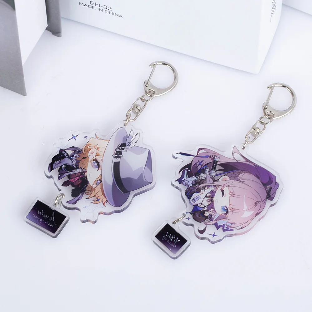 Game Path to Nowhere Nightingale ZOYA  shalom Langley Cosplay Cartoon Keychain Acrylic Pendant  Gift