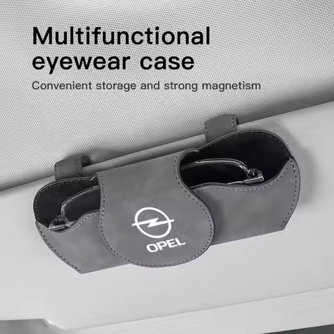 Car Interior Sun Visor Glasses Clip Sunglasses Box For Opel Astra Insignia Vivaro Corsa Mokka Zafira Vectra OPC Vauxhall