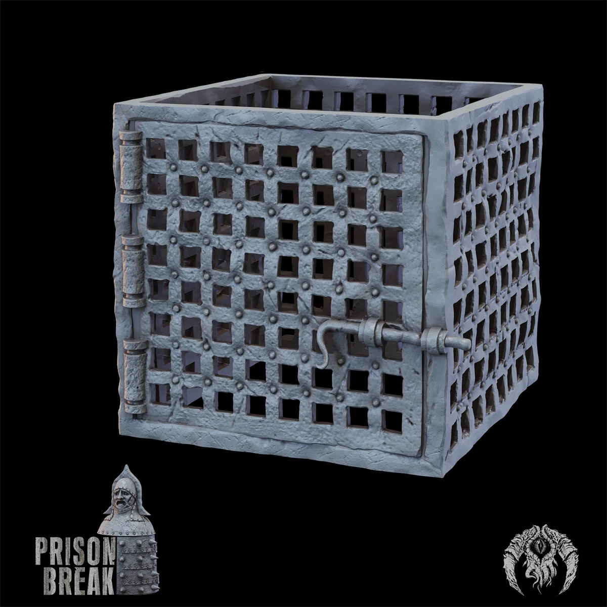 Miniatura Landform Dungeon Prison glapes Iron Virgin Prison Cage Pillar Dnd gioco da tavolo modello di scacchi di guerra