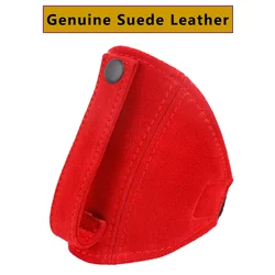 JDM Racing Car Bucket Seat Belt Holder Protector Genuine Suede Leather Seatbelt Guide