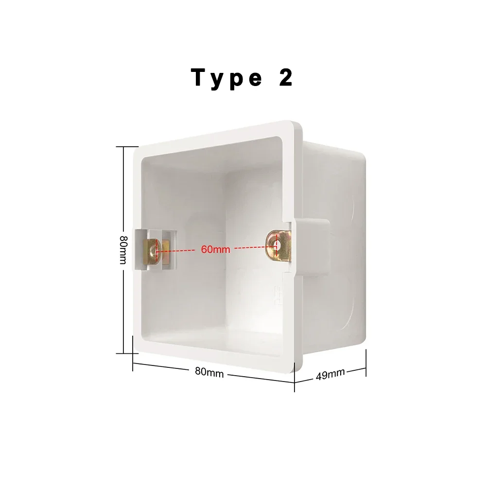 AVATTO Wall Mounting Box Internal/Surface Cassette White Box 86*86mm 102*66mm 140*68mm For EU/US standard Switch & Socket