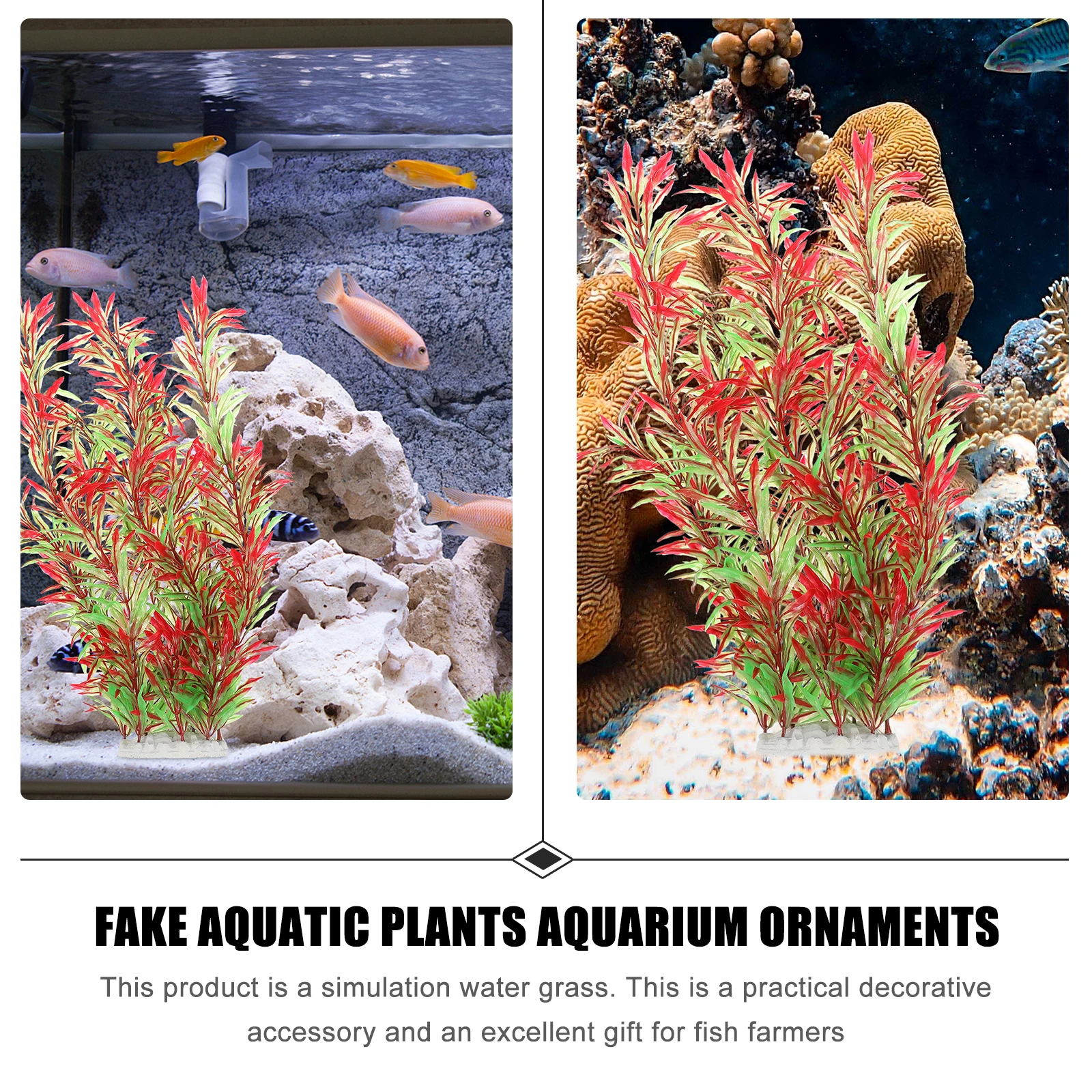 

1pc Fish Tank Aquarium Artificial Aquatic Plant Water Grass Landscape Decor For Pet Supplies Simulation Plant Aquarium Decor