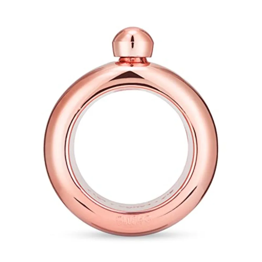 Rose Gold Bracelet Bangle Flask, Bracelet Flasks for Liquor for Women, Secret Flasks for Liquor, Discreet Flask for Women, 3oz,