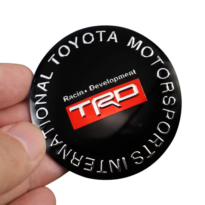 4 قطعة ملصقات عجلة السيارة 56 مللي متر غطاء محور مركزي للسيارات ملصق مائي لتويوتا غازو سباق TRD كورولا يارس شر أوريس Rav4 بريوس برادو
