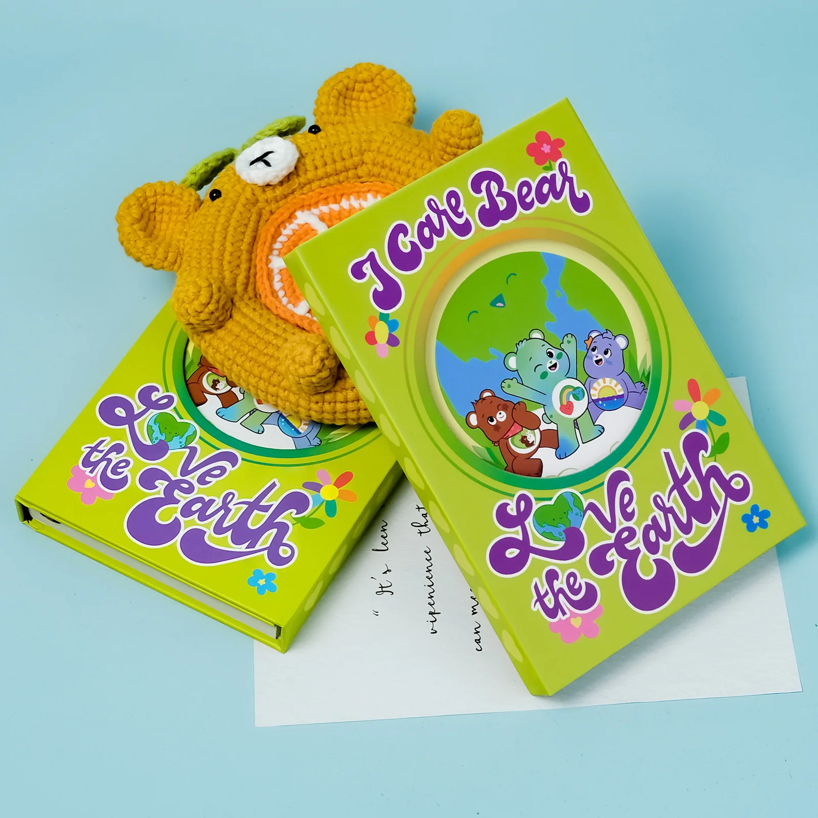 New Love Bear Series Notebook, Children's Birthday Gift, Portable Three Fold Diary, Hot Selling