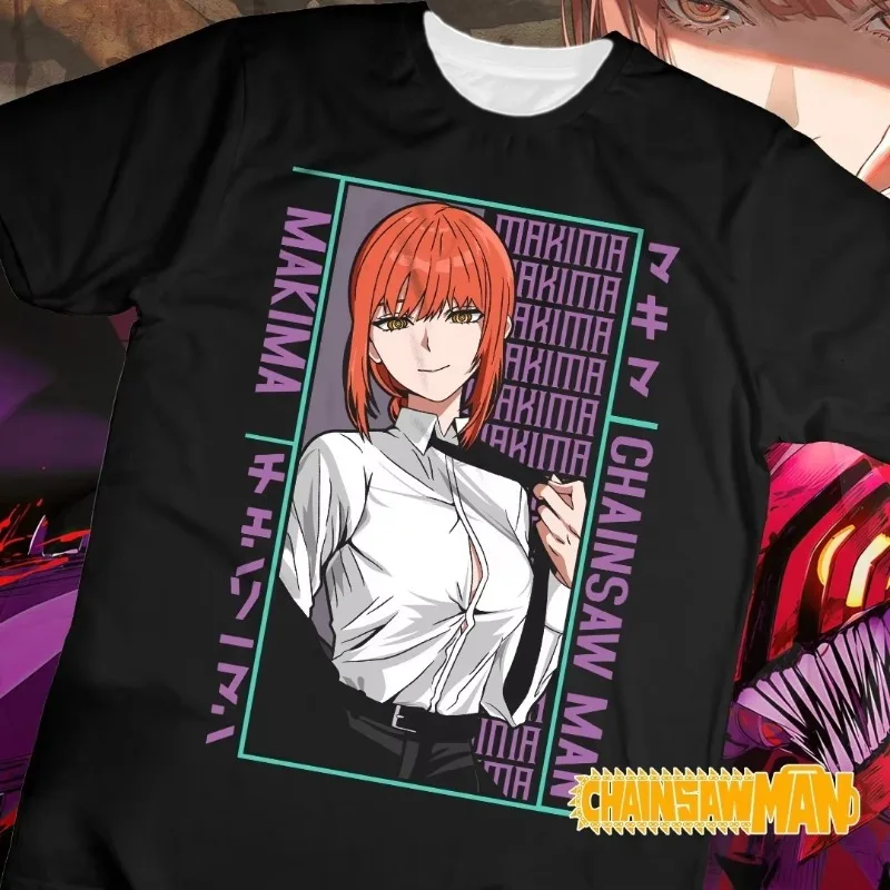 2026 الساخن بالمنشار رجل انمي ياباني تي شيرتات قصيرة الاكمام الرجعية الرجال النساء الاطفال عادية فضفاض الشارع الشهير تي شيرت P02