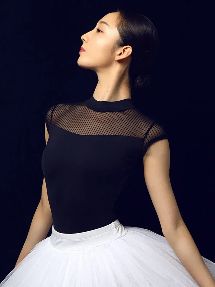 Ballet Dance Leotards exercise clothes high collar adult High quality Elegance gymnastics tights yoga actress costumes