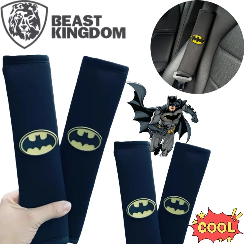 

BeastKingdom Чехол на плечо с Бэтменом, ценный анимационный ремень с мультяшным принтом для пары, автомобильный ремень безопасности, противоошейник, защитный чехол для шеи