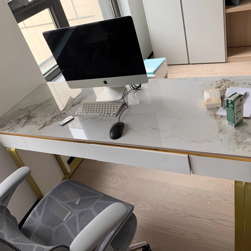 Sedentary Table With Wheels Length of Values L-shaped Desk Plate Bureau Pliable Workbench Industrial Office Table With Chairs