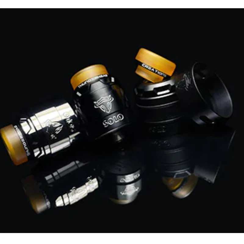 Atomiseur Original ThunderHead Creations Tauren Solo RDA V1.5, 24mm de diamètre, pointe d'égouttement 810, bobine unique pour Vape MOD à filetage 510