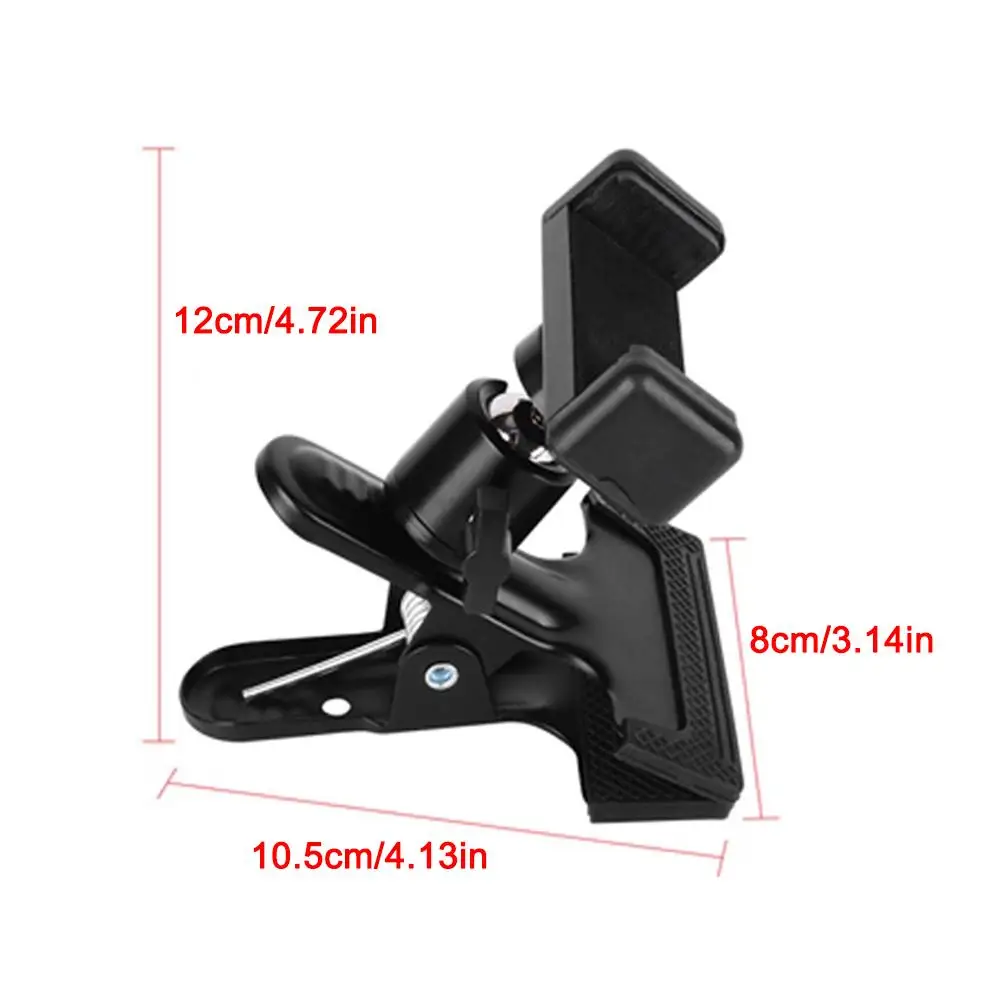 Guitar Head Mobile Phone Holder Clip Live Broadcast Bracket Stand Tripod Clip Head Universal For IPhone 14 13 11 Desktop Holder