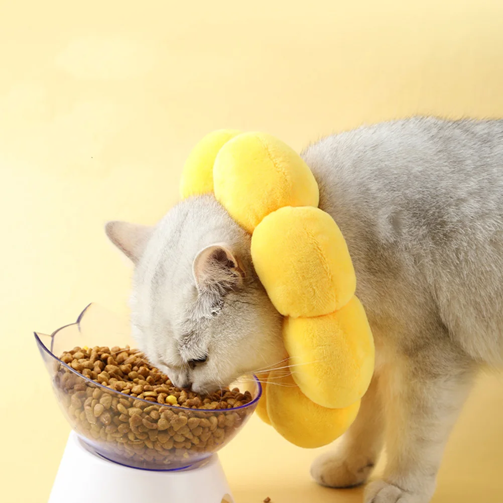 

Pet Collar Anti-Lick Protective Cat Dog Recovery Collar Sterilization Post-Operation Cotton Neck Shield Cartoon Design Bright