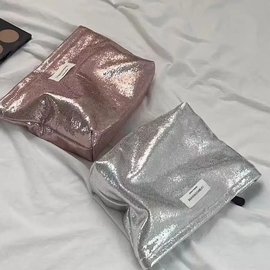 Women's Cosmetic Bag Flash Hand Bag Makeup Bag Cute Going Out Bag Cosmetics Bag Fashion Bolsa De Maquillajes Trousse Maquillage