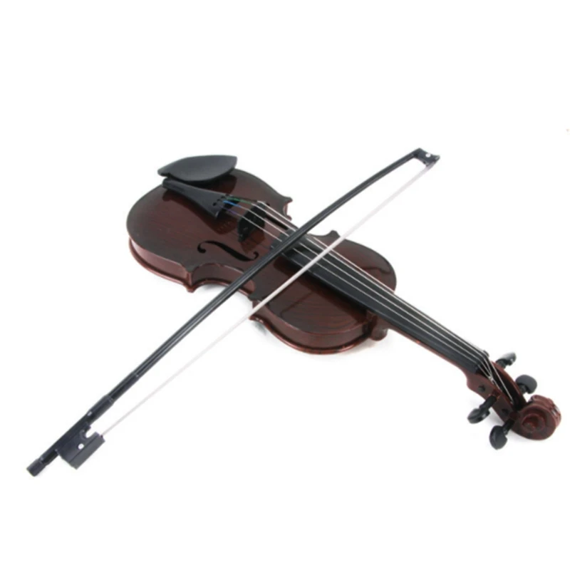 Mini ajustável violino corda brinquedos para crianças, instrumento musical, desenvolver presente musical, cor aleatória