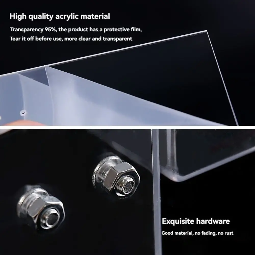 

2/3/4/5 Layer Mark Pen Holder Transparent Large Capacity Stationery Display Shelf Ladder Type Durable Pencil Organizer