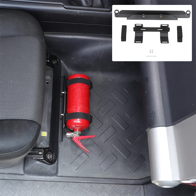 

For Toyota FJ Cruiser 2007-2021 Aluminum Alloy Car Co-Pilot Seat Under Fire Extinguisher Bracket Car Accessories