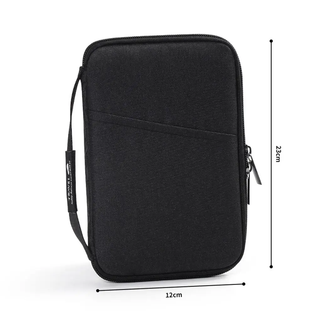 

Travel Accessories Travel Wallet Ticket Holder OX Cloth Family Passport Holder Zipper Passport Protective Cover Document Case