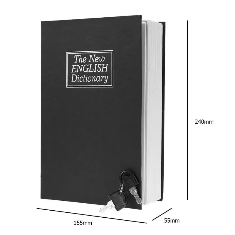 Dictionary Mini Book Safe Security Key Locker Money Hidden Secret Safe Key Safe Box Cash Money Coin Storage Jewellery Lock Box