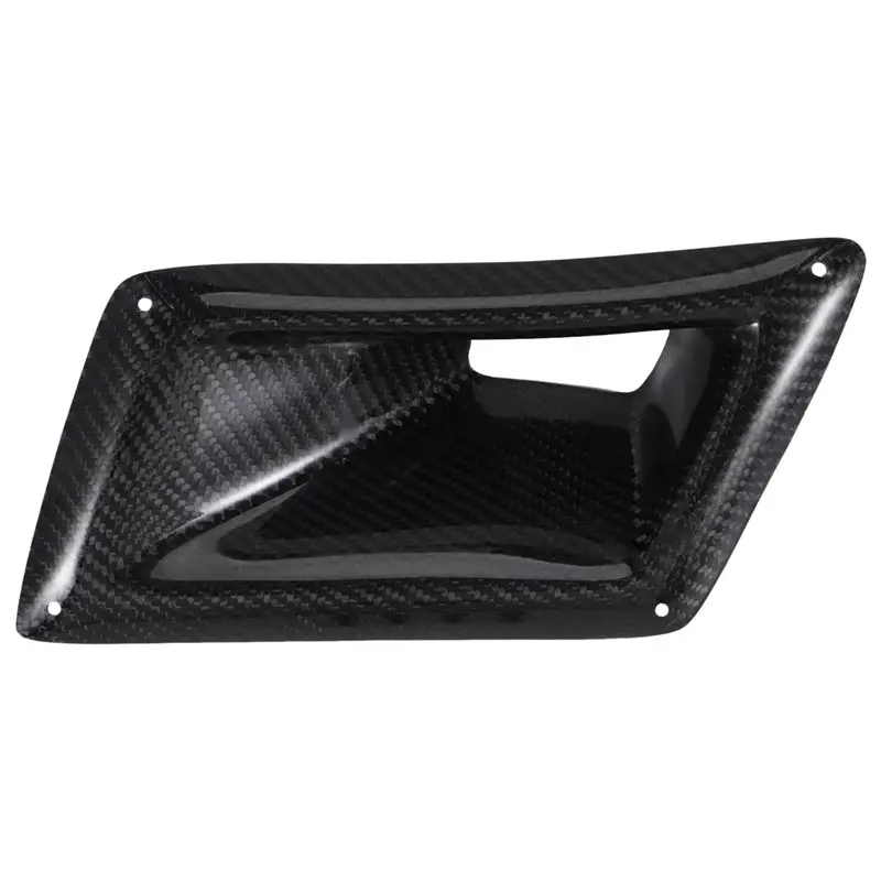 AU33-Left Side Real Carbon Fiber Board Car Front Bumper Air Vent Intake Outlet Duct Cover Trim For Nissan 350Z Z33 2003-2009