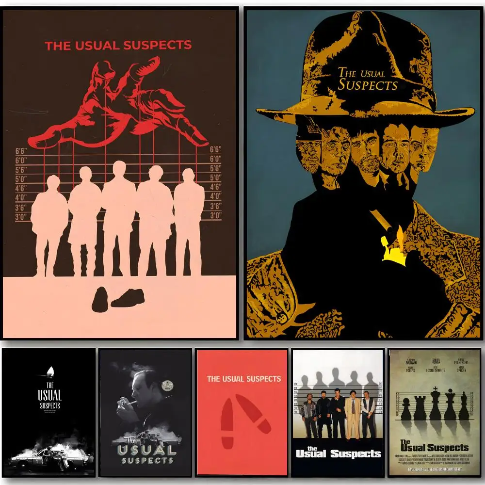 T-The U-Usual Suspects Classic Movie Poster HD art sticky wall waterproof home bedroom bar aesthetic decoration