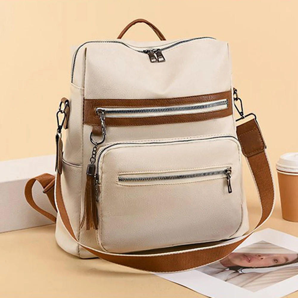 High Quality Women Man Backpack Soft Leather Men's Backpacks Girl Luxury Designer Back Pack Laptop Bag Large Capacity Travel Bag