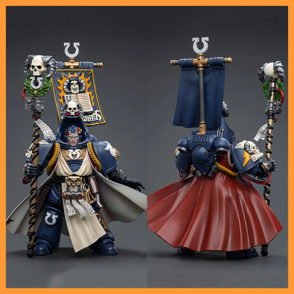 JOYTOY JT6885 1/18 Scale Warhammer 40K Ultramarines Chief Librarian Tigurius 12.4cm Action Figure with Articulated Joints Model