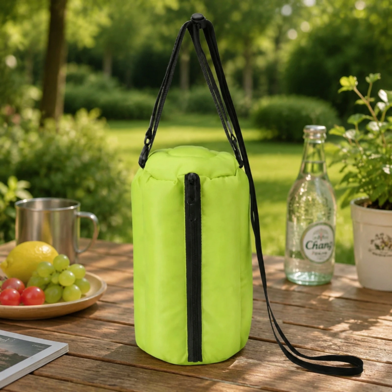 

Insulated Water Bottle Bag Padded Insulated Water Bottle Carrier Hydration Gear Soft-Shell