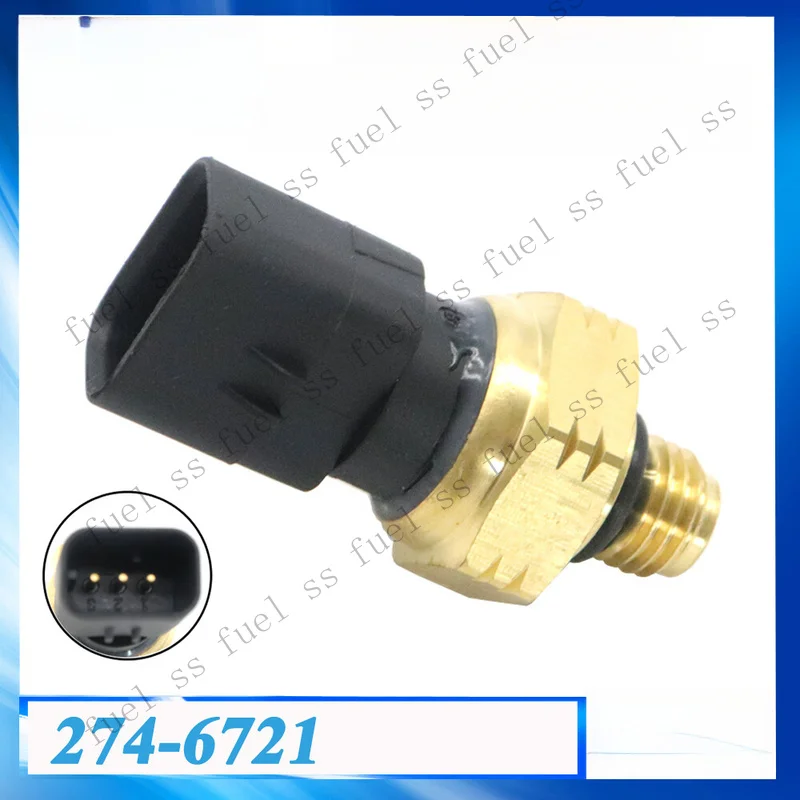 S+ Heavy Duty Pressure Sensor 274-6721 2746721 For Caterpillar C6.4 320D Excaor