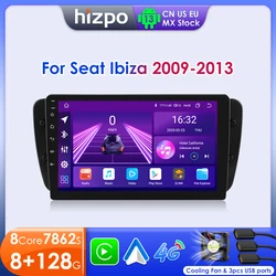 Hizpo 7862 Carplay Android Radio For Seat Ibiza 6j 2009 2010 2012 2013 MK4 AI Voice Car Multimedia GPS 2din Autoradio 8+128G RDS