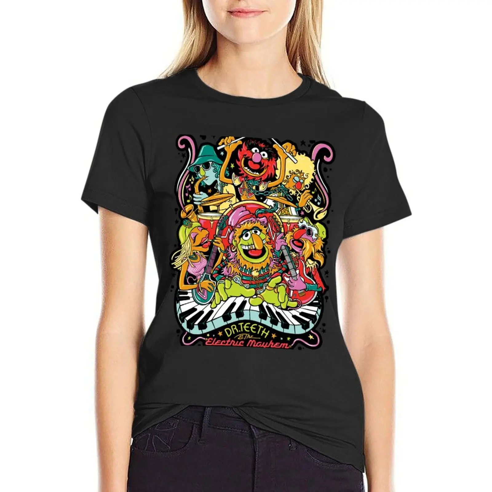 

Dr. Teeth and the Electric M T-Shirt vintage clothes kawaii clothes cute clothes graphic t-shirts for Women