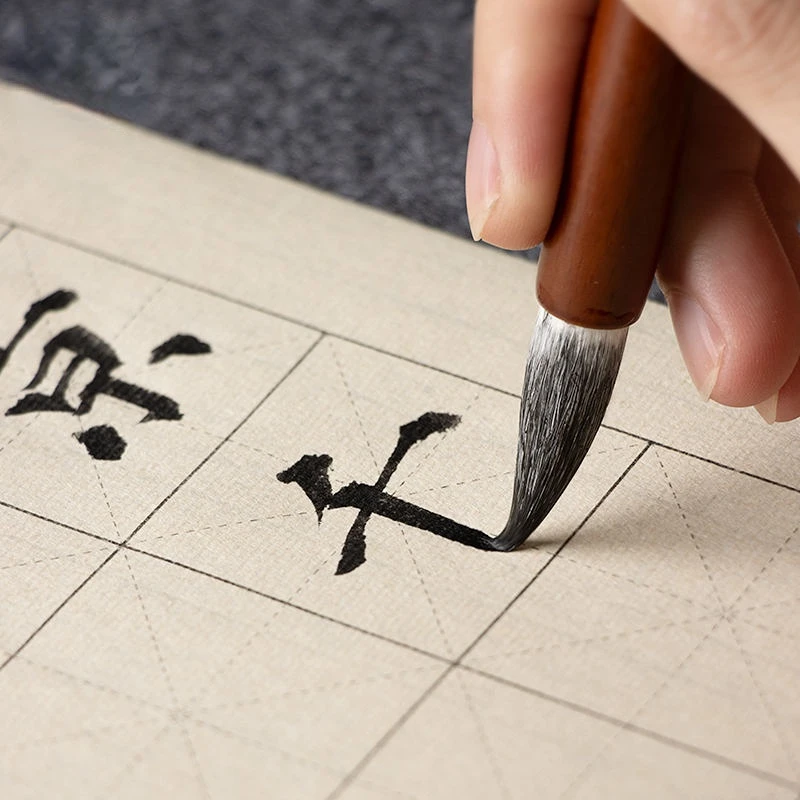 Pincel de caligrafía de pelo múltiple, pluma de pincel de escritura Regular china, pinceles de caligrafía china Ouyang Xun Liu Gongquan Yan zhenqing