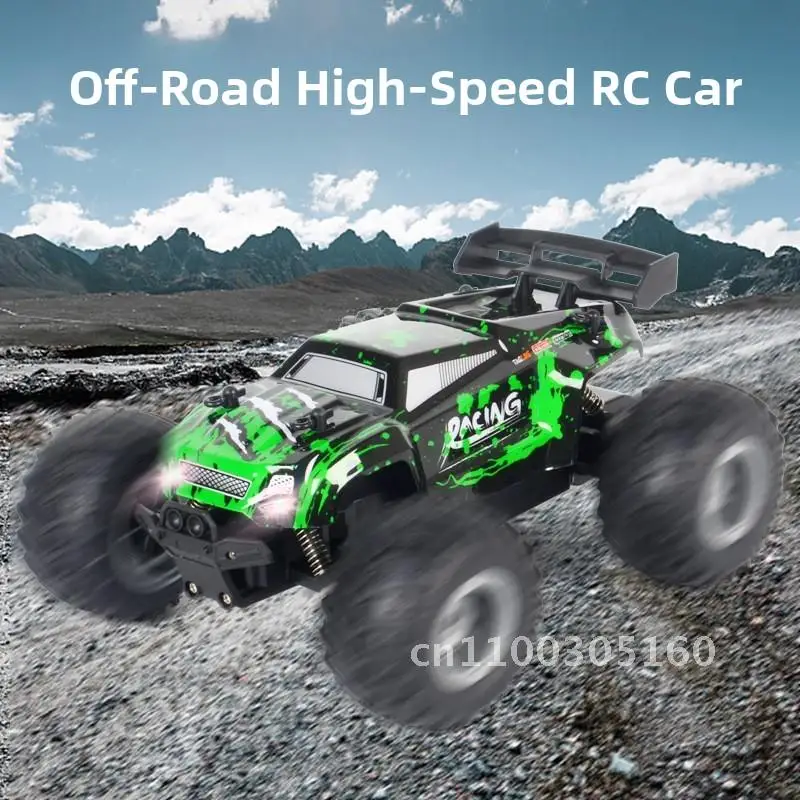 

Детский электрический автомобиль с дистанционным управлением, игрушечный автомобиль 1:18, четырехсторонний гоночный внедорожный беспроводной высокоскоростной автомобиль