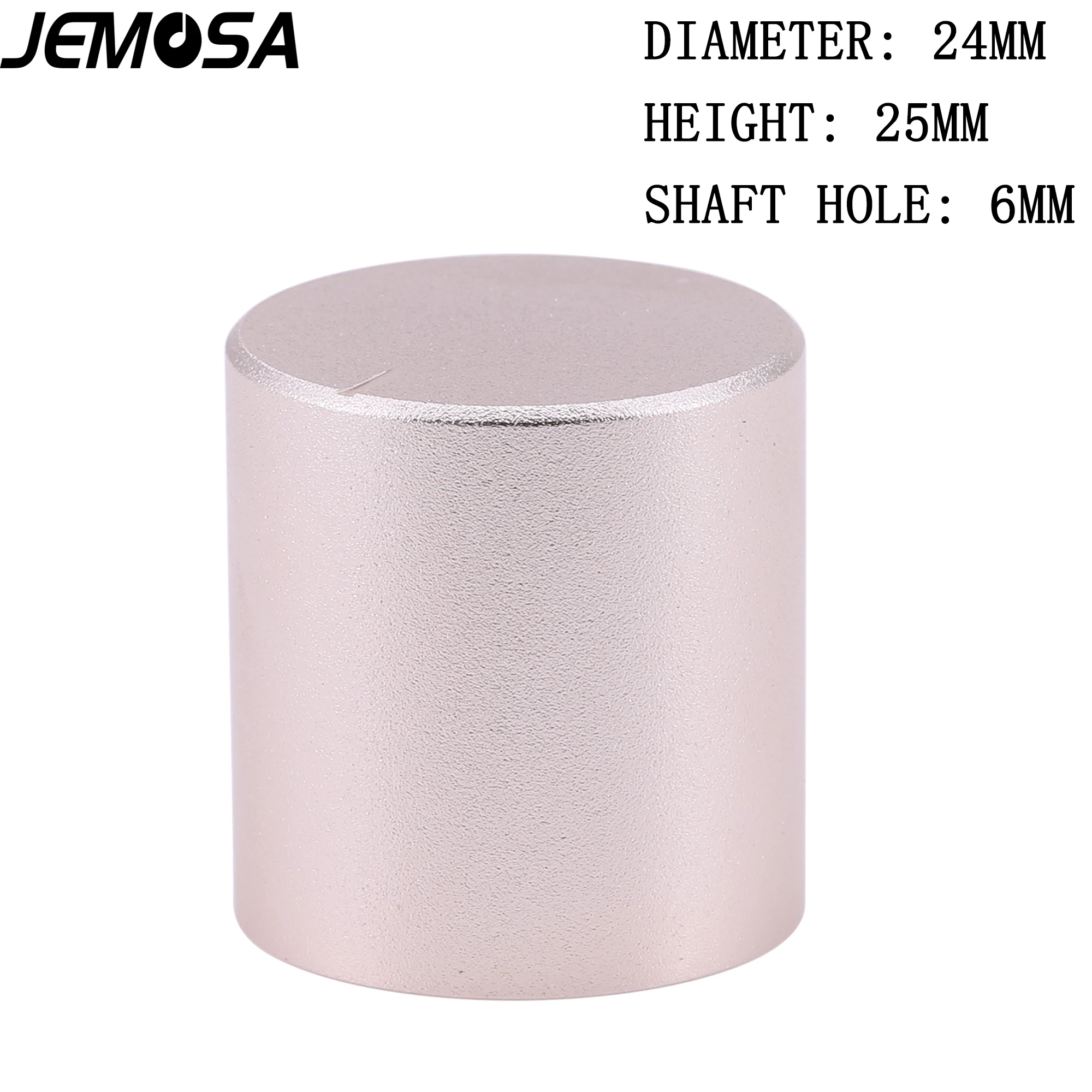 24*25 مللي متر الألومنيوم حجم الجهد المقبض تشكيله الصلبة ل Hifi الصوت الغيتار أمبير تأثير دواسة DAC راديو 6 مللي متر 1 قطعة