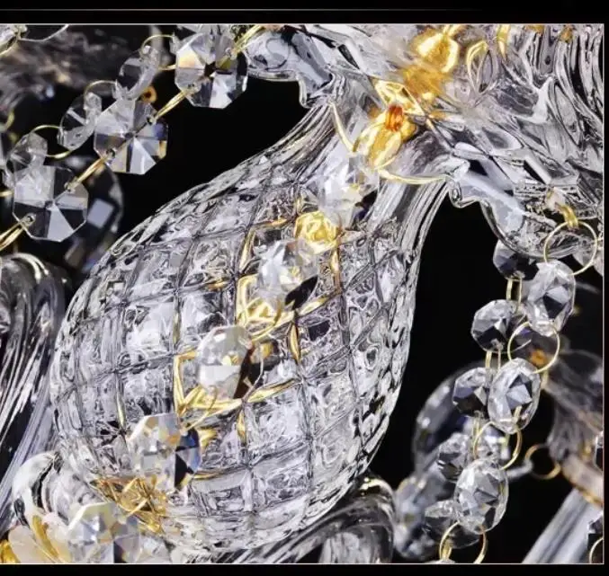 

Gold K9 Crystal Chandelier Light for Living Room Bedroom Kitchen Luxury Modern Lamp Pendent Lighting Ceiling Fixture