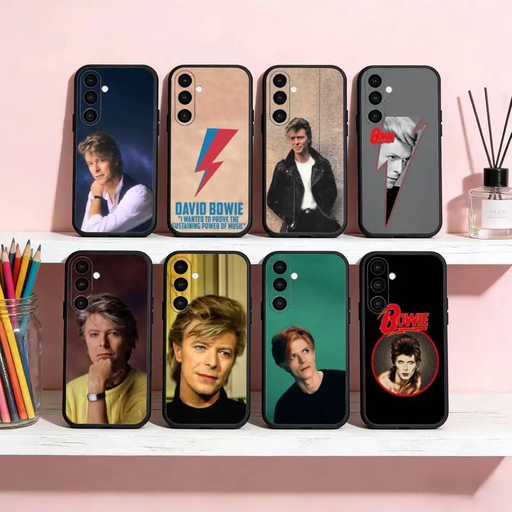 

D-David-Singer B-Bowies Phone Case For Samsung Galaxy A91,80,73,72 ,71,53,52,32 ,31,22,21s,20,Soft Black Case