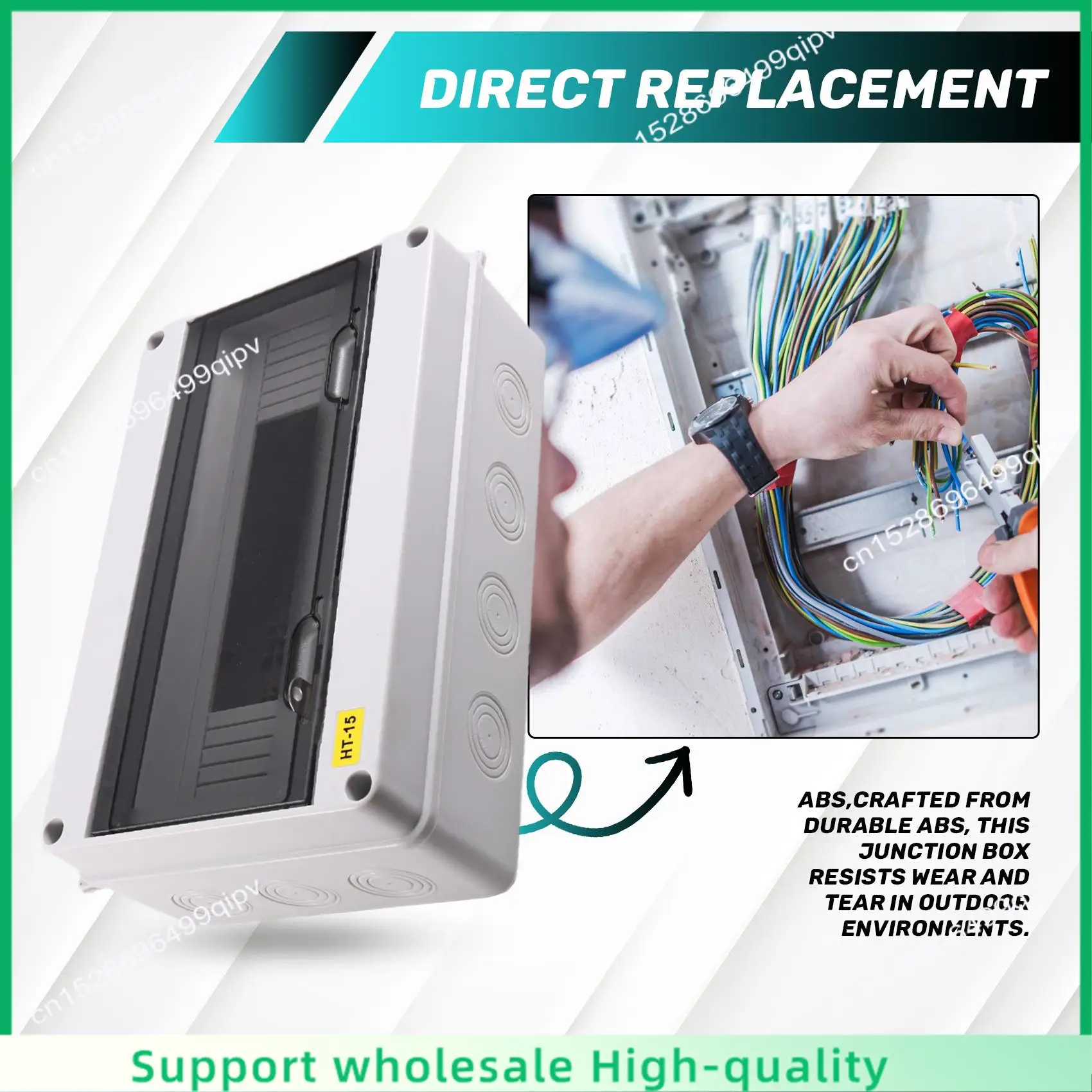 

ABSF HT Series Junction Box 15WAY PC IP65 Waterproof Distribution Box Outdoor Electrical For Circuit Breaker With Locking