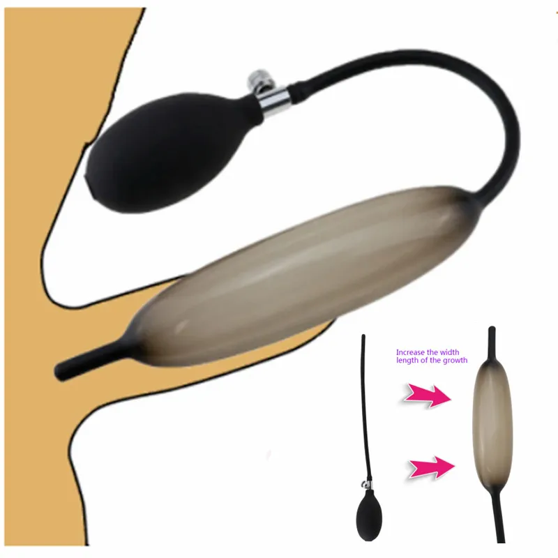 Giocattoli del sesso Gonfiabile Espandibile Spina Del Pene Uretra Catetere Dilatatore Cavallo Stimolazione Dell'occhio Masturbatore Maschile Dispositivo di Inserto Del Pene