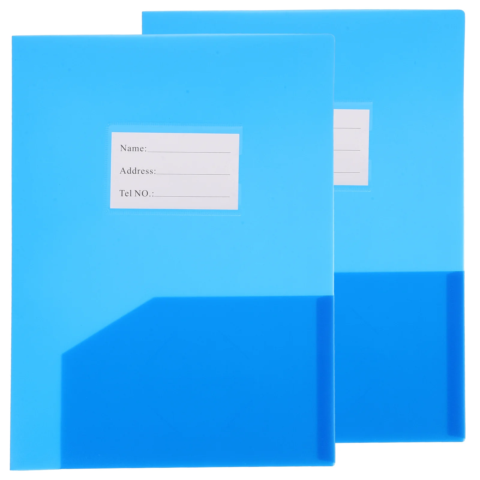 

2Pcs Document Folder Plastic File Pocket Office Paper Folder Report Cover Test Paper Storage File Organizer Folders with Pockets