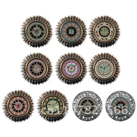 Special Shaped Drill Diamond Painting Clock Mandala Flower DIY Art Mosaic Rhinestone Picture Wall Clocks Kit Home Decorations