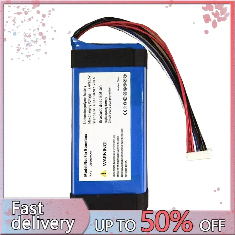 Battery For JBL Boombox 1, JEM3316, JEM3317, JEM3318 Player Speaker, 25000Mah, GSP0931134 01