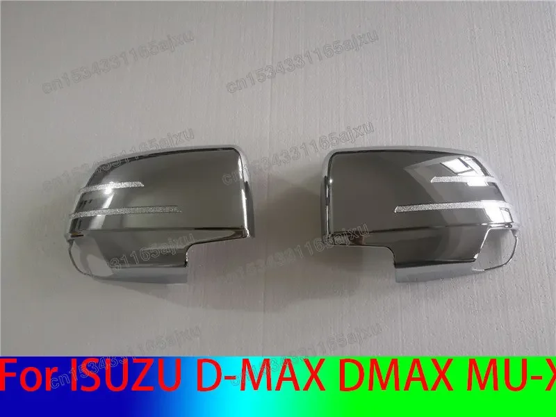 ABS Chrome Rearview Mirror Cover Trim/Rearview Mirror Decoration Car Styling For ISUZU D-MAX DMAX MU-X 2015-2018