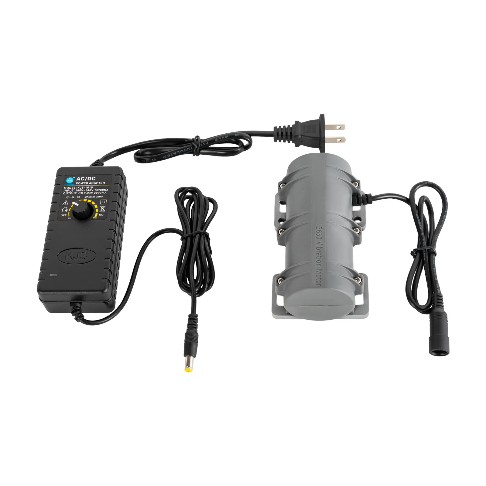 DC 24V Precision Vibrating Vibration Motor 3200RPM + Power Adapter For Warning Systems Massage Bed