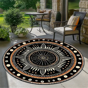 Geometric Round Rug 1
