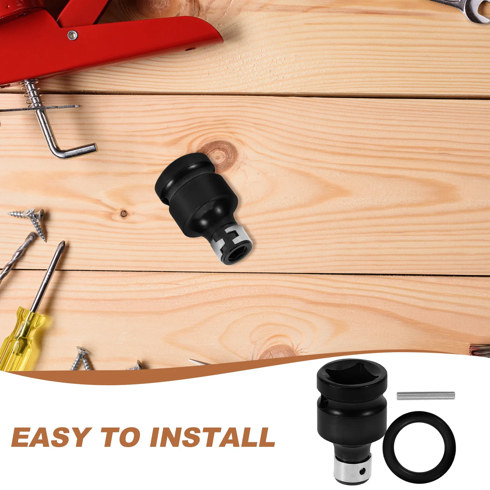 

1 комплект, сменный гаечный ключ, головка преобразователя, универсальный внутренний шестигранный адаптер для электрического ключа, быстросменный патрон