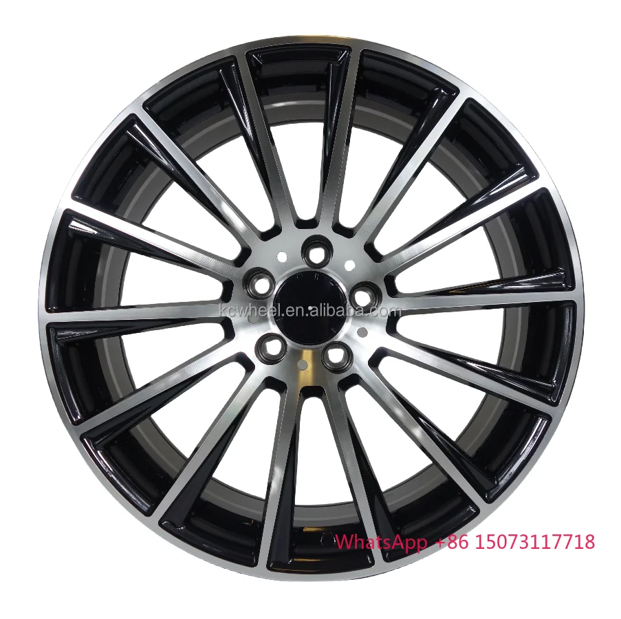 

18-19 Inch Gloss Black Machined Face Aluminium Alloy Passenger Car Wheels with 5X112 PCD Rims for W205 W213 Models