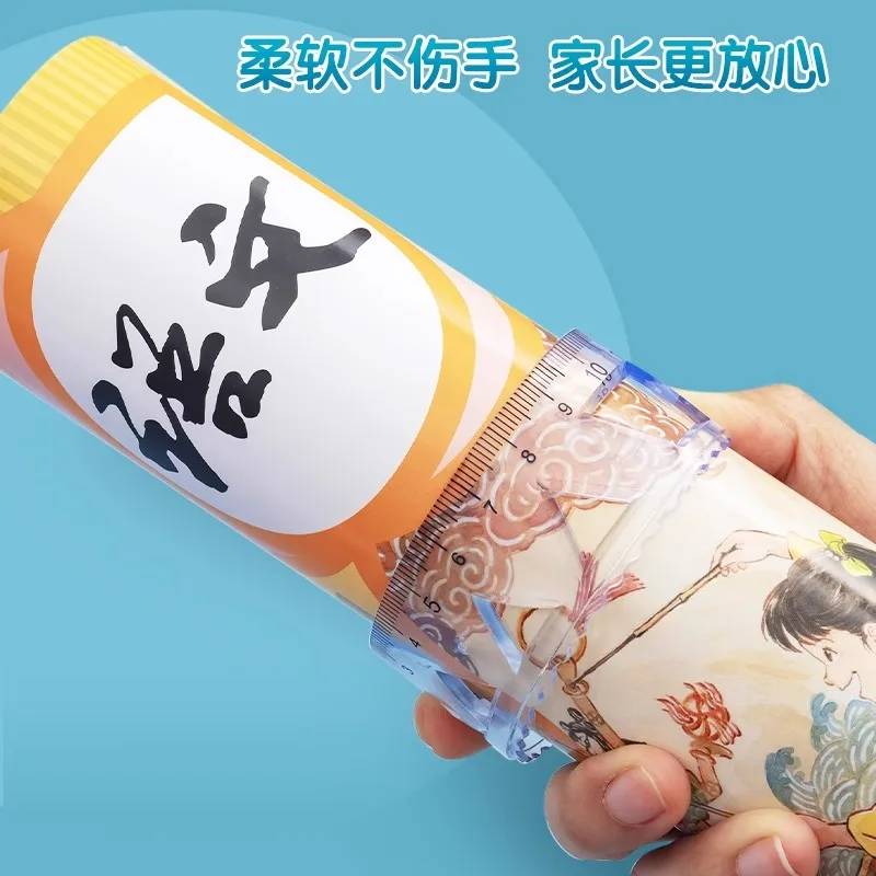 M&G Soft Straight Ruler Transparent 15/20cm Ruler Wave Ruler Painting Drawing Tool Bendable Multifunctional Creative Drawing Rul