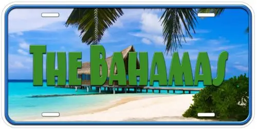 The Bahamas Novelty Car Tag License Plate Aluminum